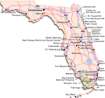 map of florida cities semblance