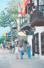 Shopping on St. George Street in St. Augustine